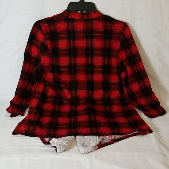 No Boundaries Red & Black Plaid Lightweight Jacket Size L‎ - Picture 5 of 7